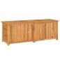 vidaXL Gartenbox mit Beutel 150x50x53 cm Massivholz Teak vidaXL Gartenbox mit Beutel 150x50x53 cm Massivholz Teak
