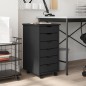 vidaXL Rollschrank mit Schubladen MOSS Grau Massivholz Kiefer vidaXL Rollschrank mit Schubladen MOSS Grau Massivholz Kiefer
