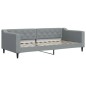 vidaXL Tagesbett Hellgrau 90x200 cm Stoff vidaXL Tagesbett Hellgrau 90x200 cm Stoff