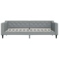 vidaXL Tagesbett Hellgrau 90x200 cm Stoff vidaXL Tagesbett Hellgrau 90x200 cm Stoff