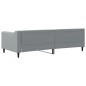 vidaXL Tagesbett Hellgrau 90x200 cm Stoff vidaXL Tagesbett Hellgrau 90x200 cm Stoff