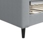 vidaXL Tagesbett Hellgrau 90x200 cm Stoff vidaXL Tagesbett Hellgrau 90x200 cm Stoff