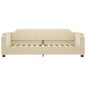 vidaXL Tagesbett Creme 80x200 cm Stoff vidaXL Tagesbett Creme 80x200 cm Stoff