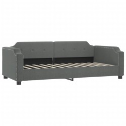 vidaXL Tagesbett Dunkelgrau 90x190 cm Stoff