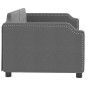 vidaXL Tagesbett Dunkelgrau 90x190 cm Stoff vidaXL Tagesbett Dunkelgrau 90x190 cm Stoff