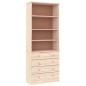 vidaXL Bücherregal mit Schubladen ALTA 77x35x186,5cm Massivholz Kiefer vidaXL Bücherregal mit Schubladen ALTA 77x35x186,5cm Massivholz Kiefer
