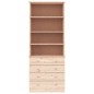 vidaXL Bücherregal mit Schubladen ALTA 77x35x186,5cm Massivholz Kiefer vidaXL Bücherregal mit Schubladen ALTA 77x35x186,5cm Massivholz Kiefer