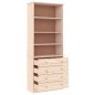 vidaXL Bücherregal mit Schubladen ALTA 77x35x186,5cm Massivholz Kiefer vidaXL Bücherregal mit Schubladen ALTA 77x35x186,5cm Massivholz Kiefer