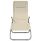 vidaXL Sonnenliegen 2 Stk. Creme Textilene & Pulverbeschichteter Stahl vidaXL Sonnenliegen 2 Stk. Creme Textilene & Pulverbeschichteter Stahl
