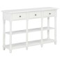 vidaXL Konsolentisch Weiß 110x30x76cm Holzwerkstoff vidaXL Konsolentisch Weiß 110x30x76cm Holzwerkstoff