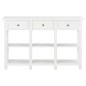 vidaXL Konsolentisch Weiß 110x30x76cm Holzwerkstoff vidaXL Konsolentisch Weiß 110x30x76cm Holzwerkstoff