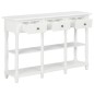 vidaXL Konsolentisch Weiß 110x30x76cm Holzwerkstoff vidaXL Konsolentisch Weiß 110x30x76cm Holzwerkstoff