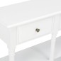 vidaXL Konsolentisch Weiß 110x30x76cm Holzwerkstoff vidaXL Konsolentisch Weiß 110x30x76cm Holzwerkstoff
