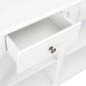 vidaXL Konsolentisch Weiß 110x30x76cm Holzwerkstoff vidaXL Konsolentisch Weiß 110x30x76cm Holzwerkstoff