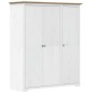 vidaXL Kleiderschrank BODO Weiß & Braun 151,5x52x176,5 cm Kiefernholz vidaXL Kleiderschrank BODO Weiß & Braun 151,5x52x176,5 cm Kiefernholz