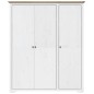 vidaXL Kleiderschrank BODO Weiß & Braun 151,5x52x176,5 cm Kiefernholz vidaXL Kleiderschrank BODO Weiß & Braun 151,5x52x176,5 cm Kiefernholz