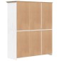 vidaXL Kleiderschrank BODO Weiß & Braun 151,5x52x176,5 cm Kiefernholz vidaXL Kleiderschrank BODO Weiß & Braun 151,5x52x176,5 cm Kiefernholz
