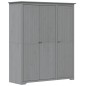 vidaXL Kleiderschrank BODO Grau 151,5x52x176,5 cm Massivholz Kiefer vidaXL Kleiderschrank BODO Grau 151,5x52x176,5 cm Massivholz Kiefer