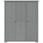 vidaXL Kleiderschrank BODO Grau 151,5x52x176,5 cm Massivholz Kiefer vidaXL Kleiderschrank BODO Grau 151,5x52x176,5 cm Massivholz Kiefer