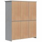 vidaXL Kleiderschrank BODO Grau 151,5x52x176,5 cm Massivholz Kiefer vidaXL Kleiderschrank BODO Grau 151,5x52x176,5 cm Massivholz Kiefer
