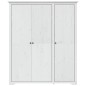 vidaXL Kleiderschrank BODO Weiß 146x53,5x173 cm Massivholz Kiefer vidaXL Kleiderschrank BODO Weiß 146x53,5x173 cm Massivholz Kiefer