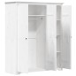 vidaXL Kleiderschrank BODO Weiß 146x53,5x173 cm Massivholz Kiefer vidaXL Kleiderschrank BODO Weiß 146x53,5x173 cm Massivholz Kiefer
