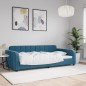 vidaXL Tagesbett Blau 100x200 cm Samt vidaXL Tagesbett Blau 100x200 cm Samt