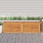 vidaXL Gartenbox mit Beutel 200x50x53 cm Massivholz Teak vidaXL Gartenbox mit Beutel 200x50x53 cm Massivholz Teak