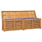 vidaXL Gartenbox mit Beutel 200x50x53 cm Massivholz Teak vidaXL Gartenbox mit Beutel 200x50x53 cm Massivholz Teak