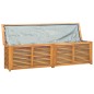 vidaXL Gartenbox mit Beutel 200x50x53 cm Massivholz Teak vidaXL Gartenbox mit Beutel 200x50x53 cm Massivholz Teak
