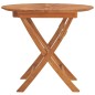 vidaXL Gartentisch Klappbar Ø 85x75 cm Massivholz Teak vidaXL Gartentisch Klappbar Ø 85x75 cm Massivholz Teak