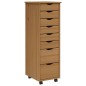 vidaXL Rollschrank mit Schubladen MOSS Honigbraun Massivholz Kiefer vidaXL Rollschrank mit Schubladen MOSS Honigbraun Massivholz Kiefer