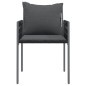 vidaXL Gartenstühle mit Kissen 2 Stk. Schwarz 54x61x83 cm Poly Rattan vidaXL Gartenstühle mit Kissen 2 Stk. Schwarz 54x61x83 cm Poly Rattan