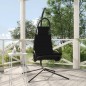 vidaXL Garten-Hängestuhl mit Kissen Schwarze Oxford-Gewebe und Stahl vidaXL Garten-Hängestuhl mit Kissen Schwarze Oxford-Gewebe und Stahl