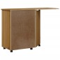 vidaXL Rollschrank mit Schreibtisch MOSS Honigbraun Massivholz Kiefer vidaXL Rollschrank mit Schreibtisch MOSS Honigbraun Massivholz Kiefer