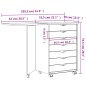 vidaXL Rollschrank mit Schreibtisch MOSS Honigbraun Massivholz Kiefer vidaXL Rollschrank mit Schreibtisch MOSS Honigbraun Massivholz Kiefer