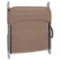 vidaXL Sonnenliegen Klappbar 2 Stk. Braun Textilene und Stahl vidaXL Sonnenliegen Klappbar 2 Stk. Braun Textilene und Stahl