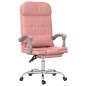 Bürostuhl mit Massagefunktion Rosa Kunstleder Bürostuhl mit Massagefunktion Rosa Kunstleder