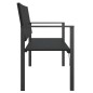 vidaXL Gartenbank 2-Sitzer Schwarz Poly Rattan vidaXL Gartenbank 2-Sitzer Schwarz Poly Rattan