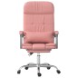 Bürostuhl mit Massagefunktion Rosa Kunstleder Bürostuhl mit Massagefunktion Rosa Kunstleder