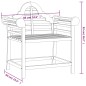 vidaXL Gartenstuhl 88x60x92 cm Massivholz Teak