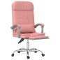 Bürostuhl mit Massagefunktion Rosa Kunstleder Bürostuhl mit Massagefunktion Rosa Kunstleder
