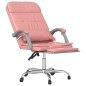 Bürostuhl mit Massagefunktion Rosa Kunstleder Bürostuhl mit Massagefunktion Rosa Kunstleder