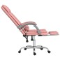 Bürostuhl mit Massagefunktion Rosa Kunstleder Bürostuhl mit Massagefunktion Rosa Kunstleder