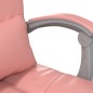 Bürostuhl mit Massagefunktion Rosa Kunstleder Bürostuhl mit Massagefunktion Rosa Kunstleder
