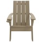 vidaXL Adirondack-Gartenstuhl Hellbraun 75x88,5x89,5 cm Polypropylen vidaXL Adirondack-Gartenstuhl Hellbraun 75x88,5x89,5 cm Polypropylen