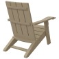 vidaXL Adirondack-Gartenstuhl Hellbraun 75x88,5x89,5 cm Polypropylen vidaXL Adirondack-Gartenstuhl Hellbraun 75x88,5x89,5 cm Polypropylen