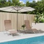 vidaXL Sonnenliegen 2 Stk. Taupe Textilene & Pulverbeschichteter Stahl vidaXL Sonnenliegen 2 Stk. Taupe Textilene & Pulverbeschichteter Stahl