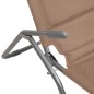 vidaXL Sonnenliegen 2 Stk. Taupe Textilene & Pulverbeschichteter Stahl vidaXL Sonnenliegen 2 Stk. Taupe Textilene & Pulverbeschichteter Stahl