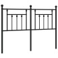 vidaXL Kopfteil Metall Schwarz 140 cm